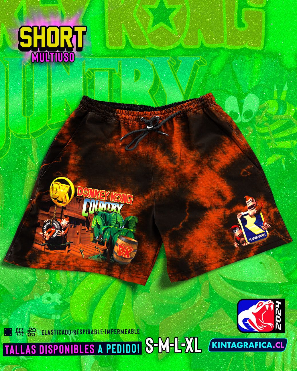 Short Adulto - DONKEY KONG COUNTRY