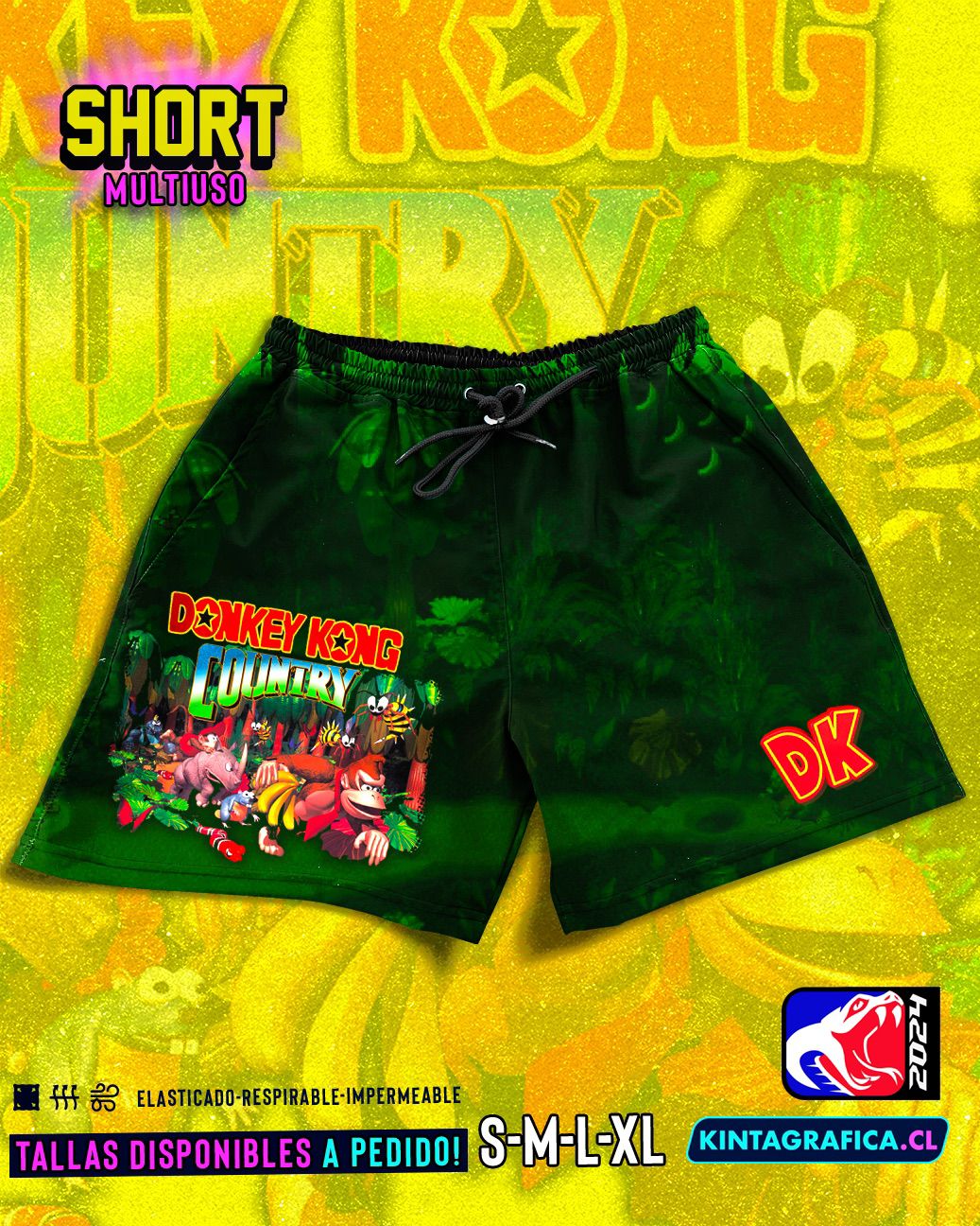 Short Adulto - DONKEY KONG COUNTRY