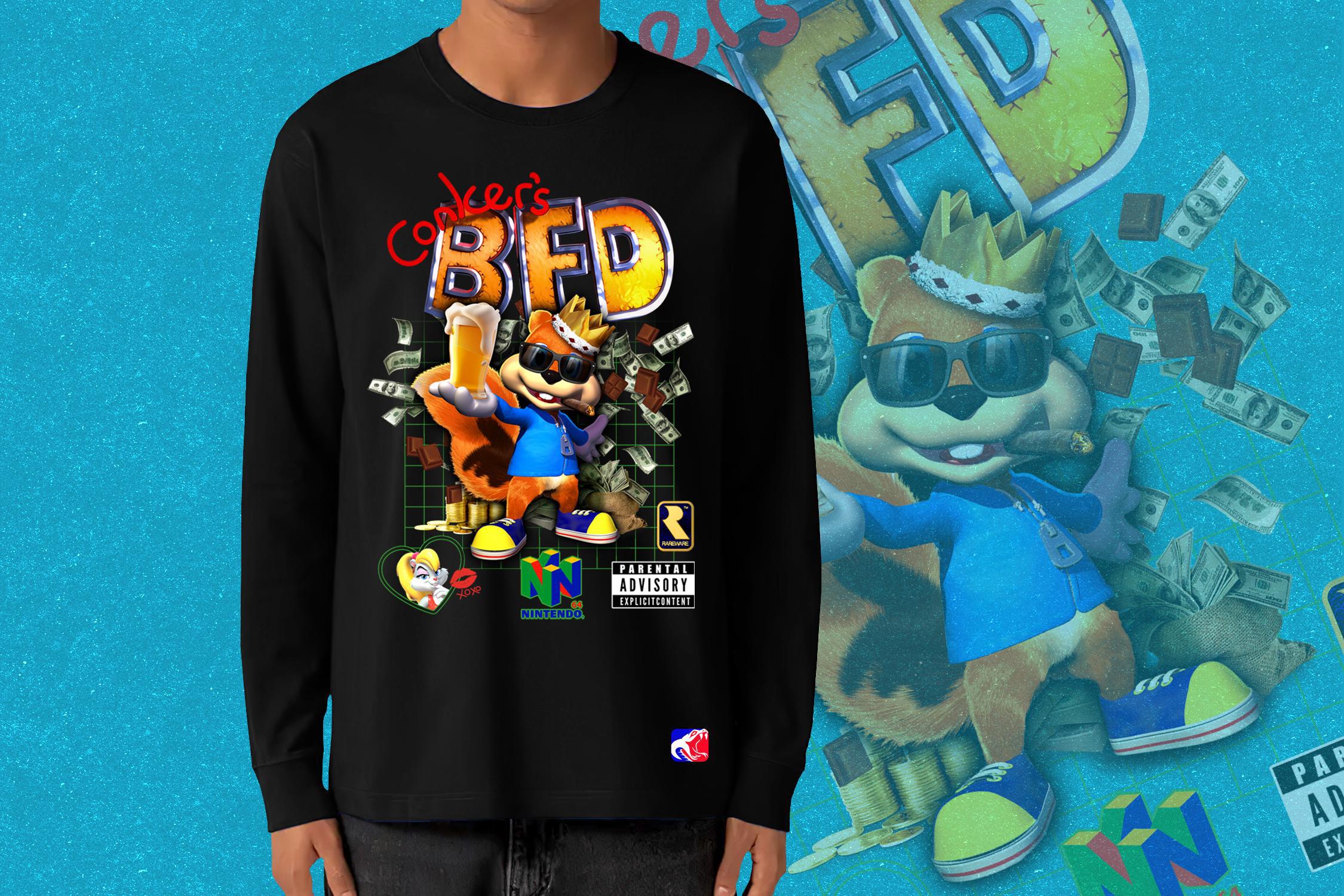 Polera Unisex Manga Larga - Conker’s · Bad Fur Day ·